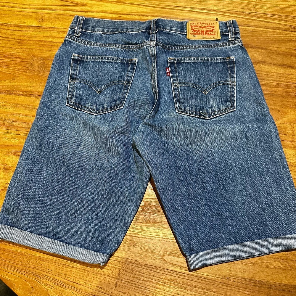 Levi’s Women’s Bermuda Shorts Denim Jeans Cotton High Rise